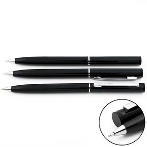 Bolígrafo de Metal Negro de Alta Calidad, Delgado, con Logotipo Impreso, para Regalo, Hotel - Product Image 4