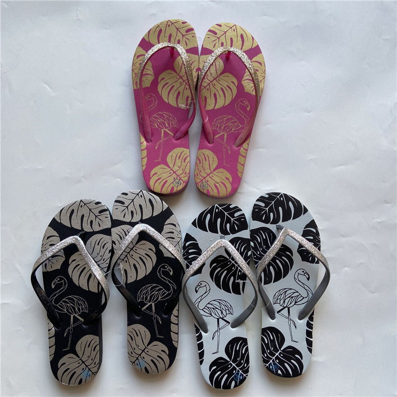 OEM Printing PE Filp Flops Women Men Summer Beach Slippers PVC Rubber Filpflops