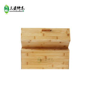Boîte à pain en bambou Sanxingbamboo, 1 niveau, conteneur de rangement alimentaire pour cuisine, anti-poussière, pour garder le pain frais - Product Image 3
