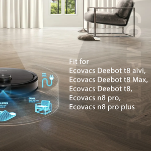 Pièces de rechange pour aspirateur robot, accessoire pour Ecovacs <span class=keywords><strong>Deebot</strong></span> Ozmo <span class=keywords><strong>T8</strong></span> <span class=keywords><strong>Aivi</strong></span> Pro, brosse latérale principale, filtre à poussière, tampon de nettoyage, chiffon - Product Image 3