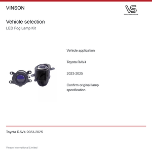 ชุดไฟตัดหมอก LED สำหรับ Toyota RAV4 ปี 2023-2025 แสงสีขาว - Product Image 5