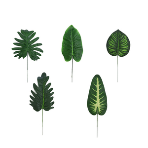 Barcur — feuilles <span class=keywords><strong>à</strong></span> gazon artificiel, fausses plantes en plastique, pour décoration de Table, de jardin, de salle, de bureau, pour la maison - Product Image 1