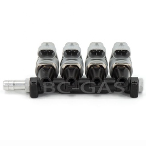 Injecteur de <span class=keywords><strong>gaz</strong></span> GPL pour rail 12VDC 2 Ohms 4 cylindres, rail d'injection Autogas IG1 IG7 4 cylindres - Product Image 4