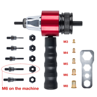 Adaptateur de tête pour outil à rivets M3-M8, kit de pistolet à rivets électrique automatique avec mandrins et embouts pour perceuse électrique