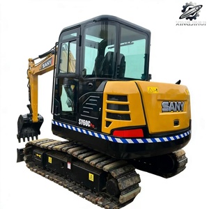 Used Sany60 MiniCrawler Excavator 6Ton 0.25m³<b>Bucket</b> Original Chinese Brand <b>Small</b> Construction Excavator Low Hours Good Condition - Product Image 1