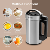 Machine à lait végétal multifonctionnelle 1,5 L grande capacité pour usage domestique – Idéale pour lait de soja, amandes, noix, flocons d'avoine – Nouveauté promotionnelle
