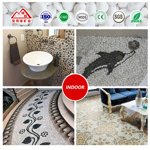 หินอาซาคา EL-018 ขายดี เป็นมิตรกับสิ่งแวดล้อม หินกรวดธรรมชาติสีขาว สำหรับจัดสวน วิลล่า ตกแต่งภูมิทัศน์กลางแจ้ง หินกรวดแม่น้ำ - Product Image 5