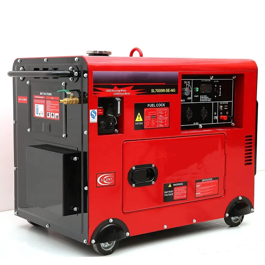 Cina fabbricazione vendita calda 10kva generatore diesel super silenzioso generatore 10kw diesel insonorizzato ATS telecomando 20kva 16kw