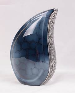 Tear Drop Aluminum Urn <b>Funeral</b> <b>Supplies</b> - Product Image 5