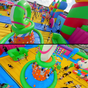 Lilytoys thương mại phổ biến ngoài trời khổng lồ vui vẻ thành phố <span class=keywords><strong>Inflatable</strong></span> công viên chủ đề hấp dẫn <span class=keywords><strong>Inflatable</strong></span> trẻ em sân chơi cho trẻ em - Product Image 5