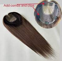 Listo para Enviar: Topper Tejido de Alta Densidad y Calidad para Aumentar el Volumen del Cabello en la Parte Superior, Fácil de Usar, Venta al por Mayor para Salones, Suministro Estable