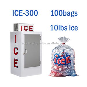 Indoor Fan Cooling Solid Door Commercial Ice Merchandiser <b>Freezer</b> with Digital Control Single-Temperature Bagged Ice Storage Bin - Product Image 5