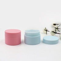 Pot cosmétique vide en plastique PP avec couvercle à vis, 5g, 10g, 15g, 20g, 30g, 50g, blanc, noir, bleu, rose, pour crème pour les yeux et lotion