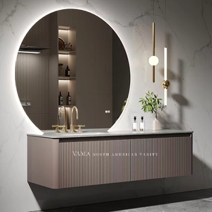 VAMA Meuble-lavabo de salle de bain mural au design moderne personnalisé pour hôtel et <span class=keywords><strong>appartement</strong></span> - Product Image 5