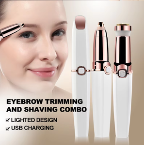 Vente en gros d'usine, épilateur pour femmes, rechargeable par USB, tondeuse à sourcils, épilateur électrique, rasoir facial pour femmes - Product Image 6