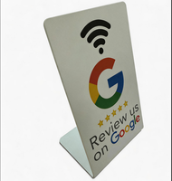 Panneau NFC et code QR personnalisé pour avis clients, avec cartes de visite numériques, analyse des données et page d'accueil personnalisable