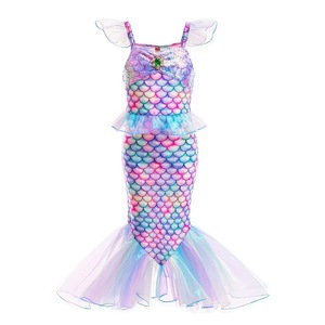 Disfraz de <span class=keywords><strong>Sirenita</strong></span> Ariel de Shengchi, Vestido Elegante para <span class=keywords><strong>la</strong></span> Noche, Ropa para Fiesta de Halloween, Vestidos de Disfraces para Niños, Disfraces de Carnaval - Product Image 5