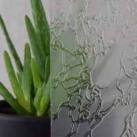 Vidrio Decorativo Euro Bronze KARATACHI con Patrones, para Paredes de Cortina de Vidrio Industrial, Baño, Cocina, Dormitorio - Seguro