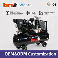 Compresseur d'air industriel électrique 5 HP 10 HP 20 HP 4 en 1 à vis