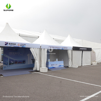 Tente Pagode Portable en Forme de Cône avec Logo Personnalisé pour Stand d'Exposition Extérieur, Promotion Commerciale et Abri d'Ombre pour Événements