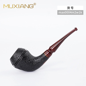 Muxiang Briar Wood Smoking Pipe Bent Type Max0004s2w1h Tobacco Pipe - Product Image 2