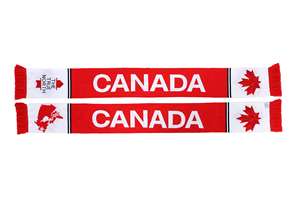 Bufanda de Fútbol Personalizada al por Mayor de Alta Calidad, Estilo Retro Ecológico, 100% Acrílico, Diseño de Punto HD para Decoración de Canadá - Product Image 5