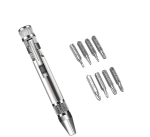 Kit d'outils portables multifonction 8-en-1 en gros : stylo tournevis de poche pour réparation de téléphones portables avec embouts - Product Image 2