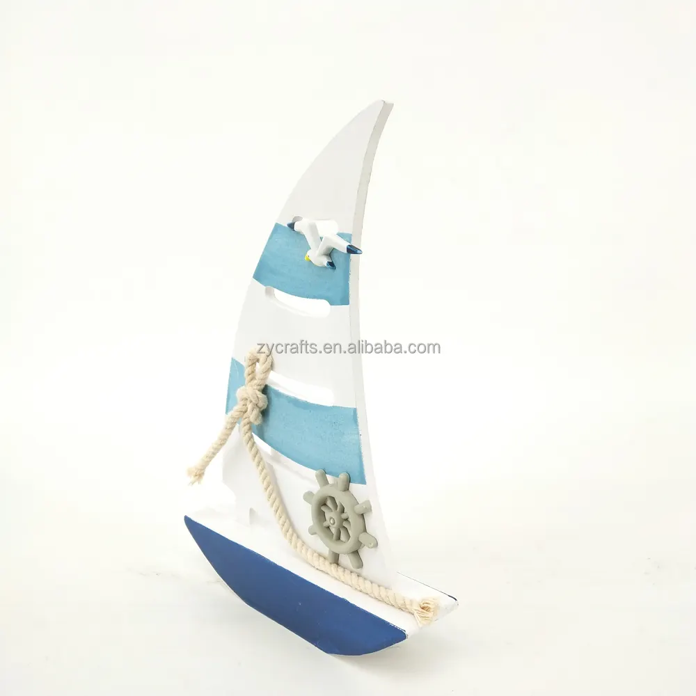 Guter Verkauf Willkommen Custom Model Segelboot Dekoratives Holzhandwerk