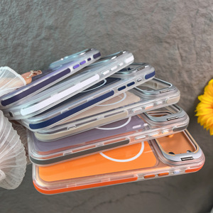 Dual-hai lớp <span class=keywords><strong>IMD</strong></span> quá trình Chrome mạ kim loại khung chống trượt Dải từ tính tập tin đính kèm chức năng cùng một màu sắc điện thoại di động trường hợp - Product Image 2