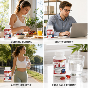Extrait d'huile de krill Shecome Premium, oméga 3 en gélules molles pour femmes et hommes, soutient la mobilité des articulations, la fonction mentale, 60 gélules molles - Product Image 6
