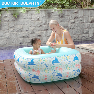 Doctor Dolphin Piscines portables faciles à installer Piscine gonflable extérieure à <span class=keywords><strong>2</strong></span> anneaux pour enfants - Product Image 5
