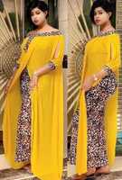 2022 afrique femmes grande taille en mousseline de soie correspondant léopard robe mode épissage plage ample grande robe dame décontracté longue robe