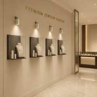 Meubles de présentation de bijoux sur mesure, vitrine en verre, comptoir et étagères pour magasin de bijoux en gros
