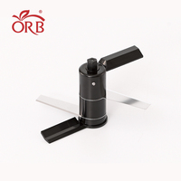 ORB Kitchen Mini Speedy Simple Everyday Handmatige Multifunctionele Groente- en Voedselhakker met Roestvrijstalen Messen LFGB