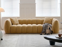 Modernes Luxus Polstersofa-Set Weiß Umweltfreundliches Modulares Wohnzimmer-Sofa mit Schwammfüllung