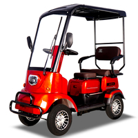 Vente en gros de scooter électrique de mobilité rapide pour adultes minibus 2 places 4 roues avec toit pour personnes handicapées