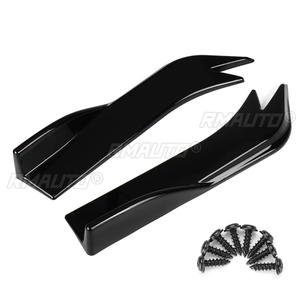 2 pièces Lames de pare-chocs arrière de voiture, extensions de bas de caisse, ailerons de spoiler, garnitures de pare-chocs, protections d'angle de pare-chocs auto - Product Image 2