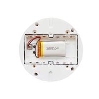 Focus Meian Sirene Peringatan Visual dan Suara Nirkabel Dalam Ruangan, Suara Sirene dan Lampu Strobo Berkedip 433/868MHz 100dB, Daya Baterai Cadangan Plug-in