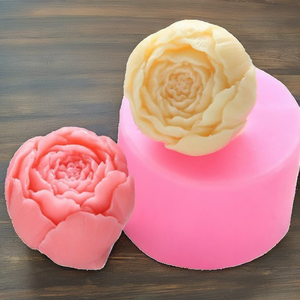 Camellia Rose Flower Silicone Mold Bpa Free Eco-Friendly Easy Demoulding for Cake <b>Soap</b> Making 1 Piece Pink - Product Image 2
