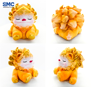 تمثال تنين مخصص من SMC، منحوتة حيوانية فنية لطيفة، زخرفة كرتونية ثلاثية الأبعاد من الراتنج، زينة مصنعة حسب الطلب - Product Image 3