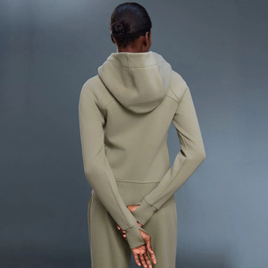 <span class=keywords><strong>Felpe</strong></span> <span class=keywords><strong>con</strong></span> Cappuccio Personalizzate da <span class=keywords><strong>Donna</strong></span> Antivento Foderate in Pile <span class=keywords><strong>con</strong></span> Collo Alto e <span class=keywords><strong>Cerniera</strong></span>, <span class=keywords><strong>con</strong></span> Foro per il Pollice sulle Polsini - Product Image 3