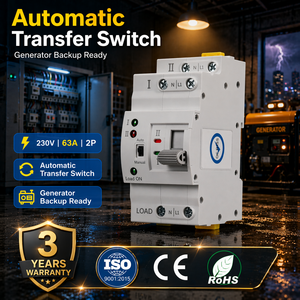 ATS 4P Üç Fazlı PC Otomatik Transfer Şalteri Güneş Enerjisi Sistemi 230V 63A-80A İnvertör Yedeklemesi için - Product Image 2