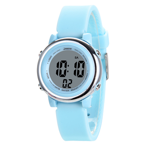 Montre numérique LCD pour enfants avec alarme, résistance à l'eau 3BAR, boîtier en plastique, autonomie de 36 mois, pour garçons et filles - Product Image 6