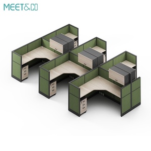 Modern MDF Material Custom Color Office Workstation Furniture Soundproof Insulator Cubicle Desk Home Office Partition Wall - Product Image 5