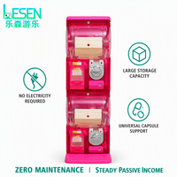 Distributeur automatique de capsules à double compartiment, sans électricité, pour magasins, multicolore, Lesen LS-ND-07 CE, direct usine, haute rentabilité