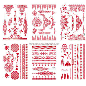 <span class=keywords><strong>Tatouage</strong></span> au henné autocollant <span class=keywords><strong>aquarelle</strong></span> temporaire étanche femme réaliste fleur <span class=keywords><strong>tatouage</strong></span> - Product Image 6