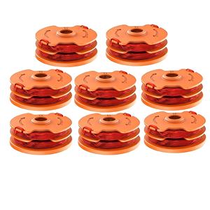 8 แพ็ค WA0007 สายเอ็นตัดหญ้าแบบม้วนพร้อมด้ายสำรอง 2x5 ม. (16 ฟุต) 1.6 มม. สำหรับ WORX WG116 WG118 WG119 วัสดุ ABS คุณภาพสูง - Product Image 1