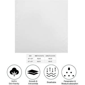 Bandana carré personnalisé Plmoknijb de 18 pouces pour femmes et hommes, écharpe de cou et mouchoir en soie - Product Image 3