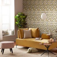 Autocollant PVC 5D en rouleau à motif géométrique ondulé noir et blanc, effet marbre UV, pour décoration de meubles et panneaux muraux extérieurs