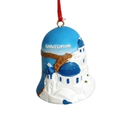 Décoration de Noël personnalisée Souvenir de Grèce, Bonhomme de neige en résine, Artisanat de haute qualité, Ornements suspendus UV, Décoration d'intérieur